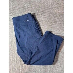 Eddie Bauer Tech Capri Pants Women's Size 8 Blue Hiking Outdoor Trail